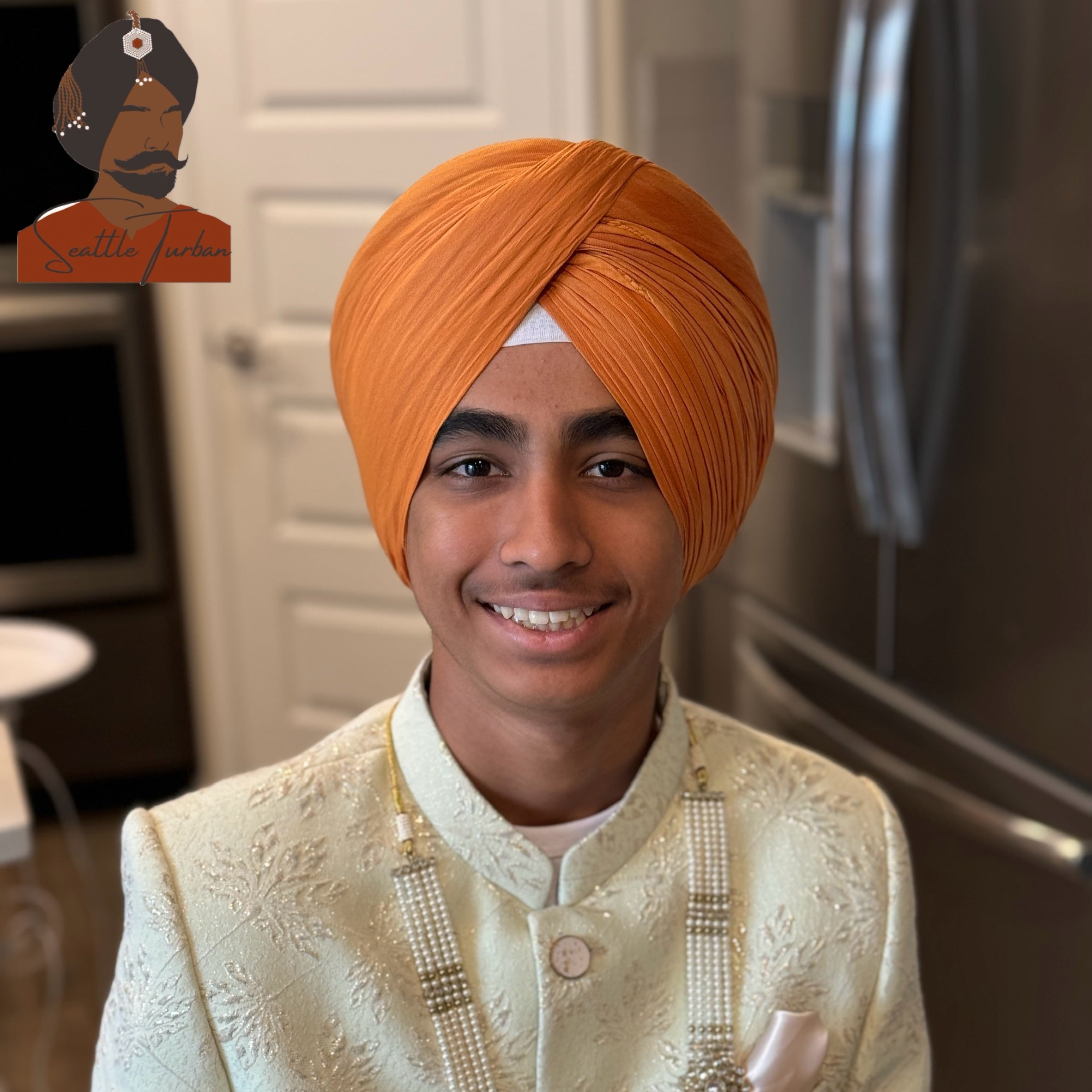 Style 3  Turban Style wedding turban tying by expert in USA and mexico